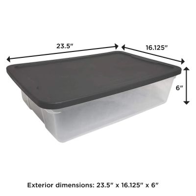 Homz-Snaplock-Underbed-Tote-27L-2