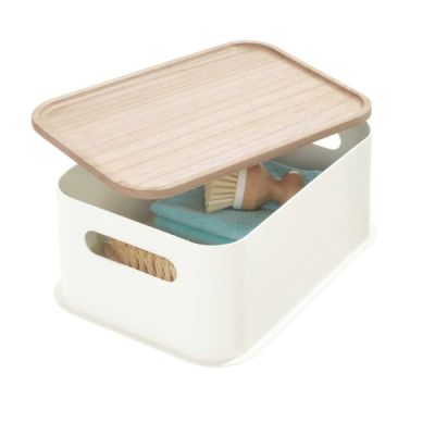 Stackable-Bin-with-Wooden-Lid-Medium-1