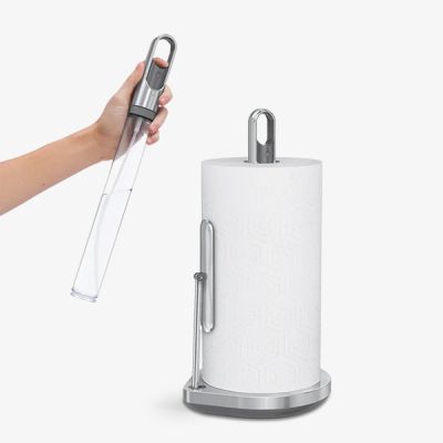 simplehuman-Pump-Paper-Towel-Holder,-brushed