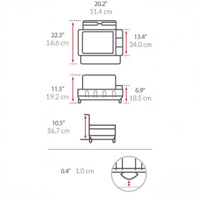 simplehuman-steel-frame-dishrack,-matte-black-stee