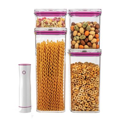 Dymon-Vacuum-Food-Canister-5-Piece-Starter-Set