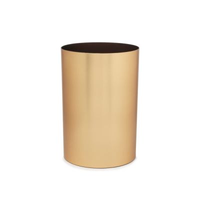 Umbra-Metalla-Trash-Can-Matte-Brass