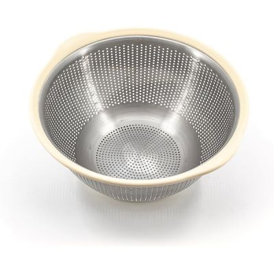 Kitchen-Aid-5qt-Stainless-Steel-Colander---Cream