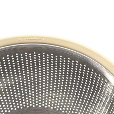 Kitchen-Aid-5qt-Stainless-Steel-Colander---Cream