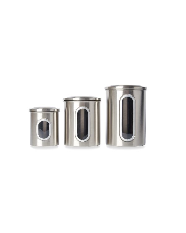 Window Canister  set of 3