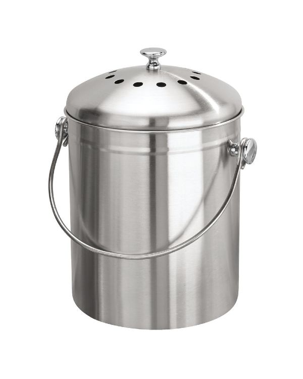 Compost Bin - Brushed Stainless
