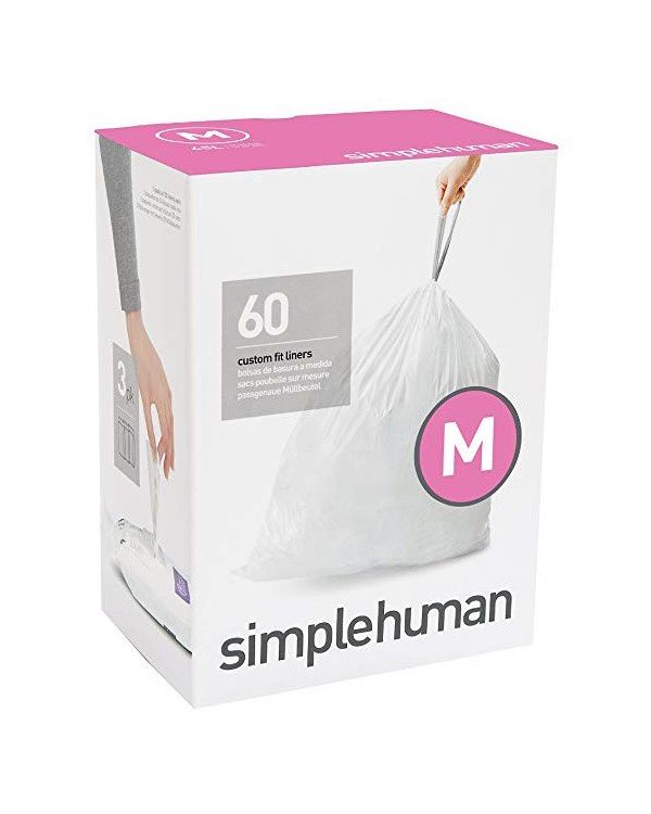 Simplehuman Custom Fit Liner M  60pk