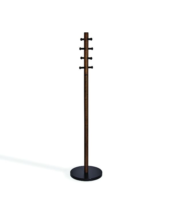 Umbra® Pillar. Coat Rack  Walnut