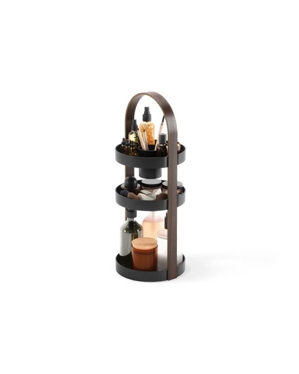 Umbra Bellwood Cosmetics Organizer Black/Walnut