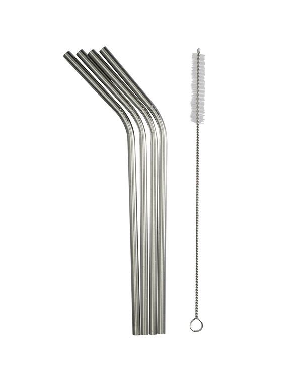 Reusable Straws Stainless Steel set of 4
