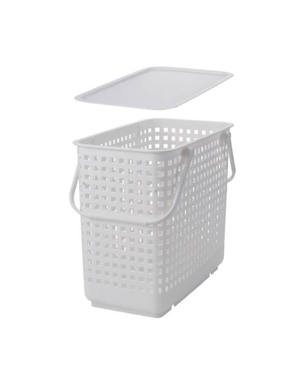 Modular Laundry Basket With Lid White