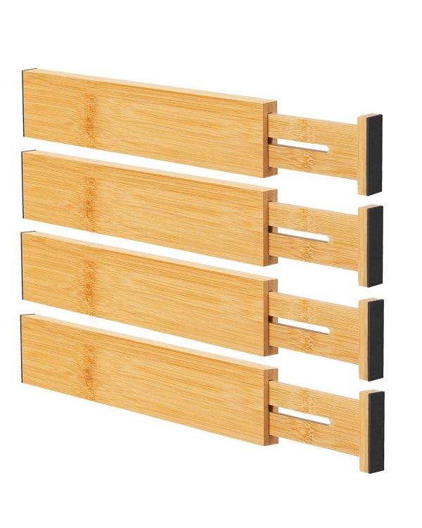 Dymon 4pk Bamboo Drawer Dividers
