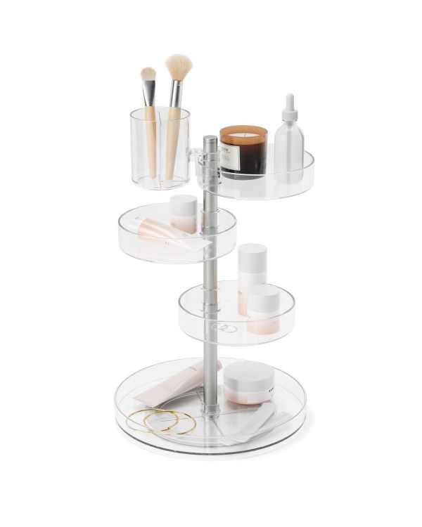 Umbra Pirouette Organizer Clear & Brushed