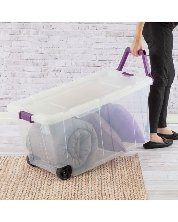 ST Wheeled Clear Box 151L