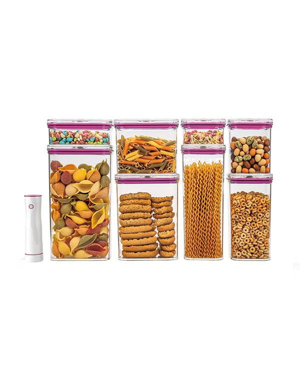 Dymon Vacuum Food Canister 9-Piece Starter Set