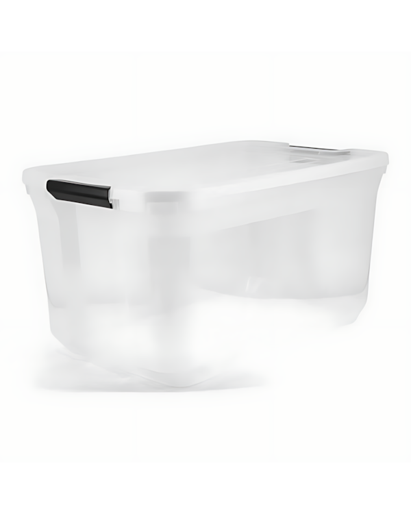 Accent Latched Tote 98L Clear