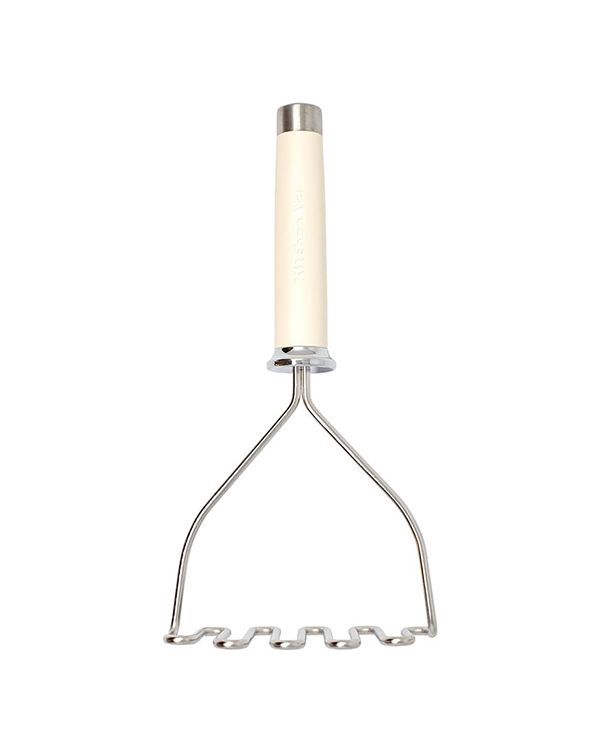 Kitchen Aid Stainless Steel Masher - Cream