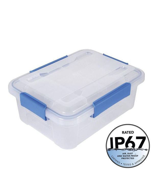 ezystorage Waterproof Clear Tote 11.4L