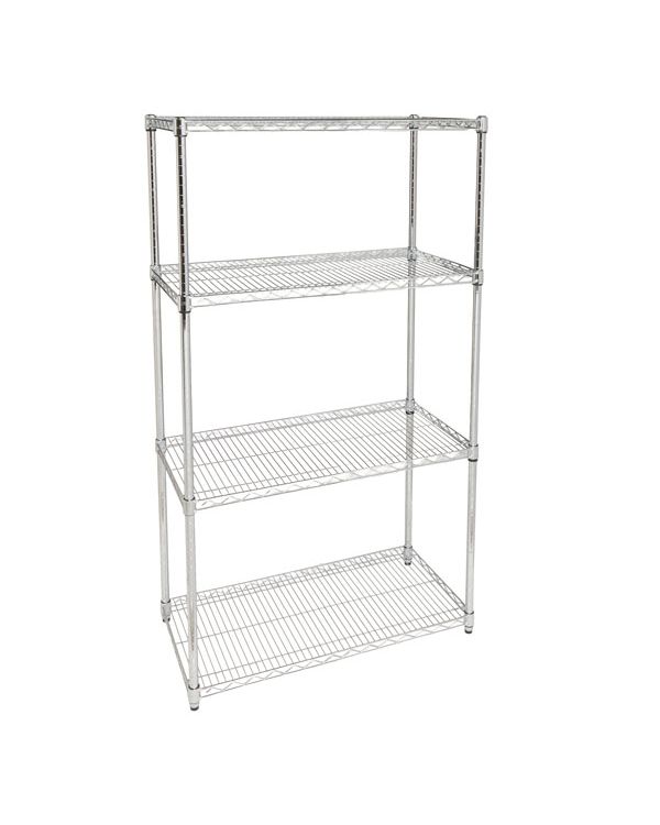 Dymon Wire Shelving Kit Four Tier Utility