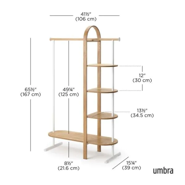 Umbra Bellwood Modern Garment Rack - Stylish Clothing Storage